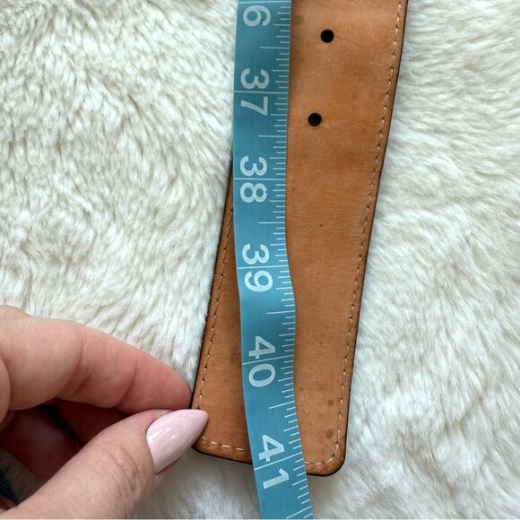 Louis Vuitton Travelling Requisites Black leather belt Authentic size 90 - Picture 8 of 8